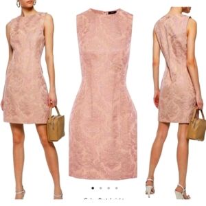 NWOT Theory Chalk Pink Baroque Jacquard Hourglass Dress.